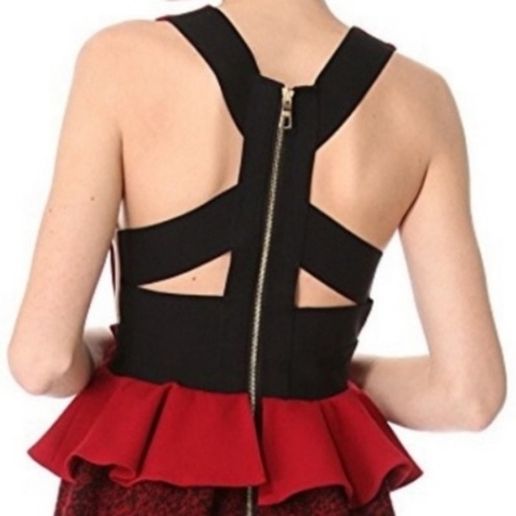 Three Floor Red Bad Girl Cocktail Dress Size 10 - Picture 8 of 13